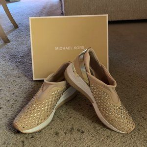 Michael Kors Maloy Trainer with crystals 8 M
